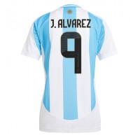 Maglie da calcio Argentina Julian Alvarez #9 Prima Maglia Femminile Copa America 2024 Manica Corta